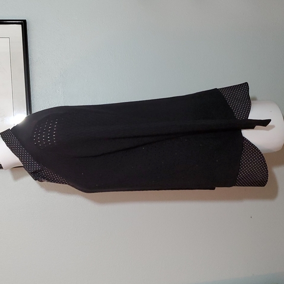 CROFT & BARROW Womens Combo-Black Knit Sweater+Black w/White Dots Top-EUC-Sz M - Picture 4 of 16